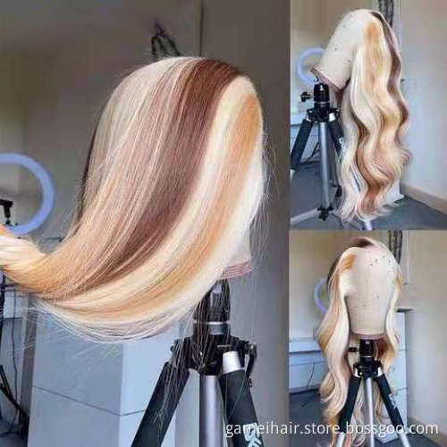 Cheap Wholesale Hd 100% Natural Full Lace Human Hair Wig.hd Brazilian Glueless Blonde Human Hair Full Lace Wigs for Black Women